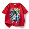 2026 Футболка для ребенка Robloxing Мальчики Игры Спорт Хлопковая футболка Ребенок Мультфильм Короткий рукав Топ Повседневный Уличный Харадзюку Одежда