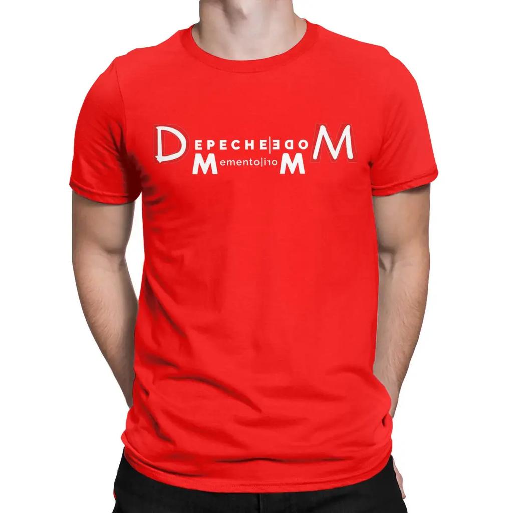 Men Memento Mori II Depeches Mode Band T Shirts 100% Cotton Clothes Funny Short Sleeve Round Neck Tees Gift Idea T-Shirts