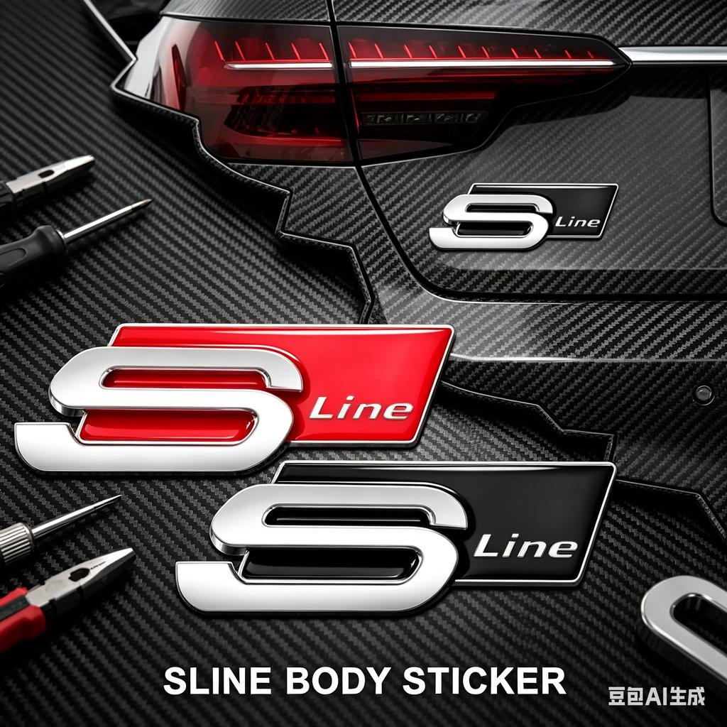 2026 Hot 1Pcs Metal Car S Line Badge Emblems Body 3D Sticker Decals For qaz13 S5 S6 S7 S4 S8 TT TTS A4 B8 A3 B6 A6 C7 C6 B7 Q5 Q7 C5 A5 A7