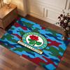 Blackburn Rovers Football Print Crystal Velvet Rug, Comfortable Water Absorbent Non Slip Indoor Floor Carpet