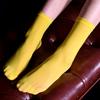 1Pair Female Oil Shiny Solid Color Silky Nylon Summer Women Ankle Socks Sheer Stockings