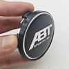 kqsdr10 4pcs/set 60mm ABT SPORTSLINE Logo Car Emblem Wheel Hub Center Cap Badge Covers With Black Base For Car Universal Accessories