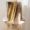 Wool Scarf Large Shawl High End Versatile Color Matching Scarf Women's Winter New Maillard Wool Scarf