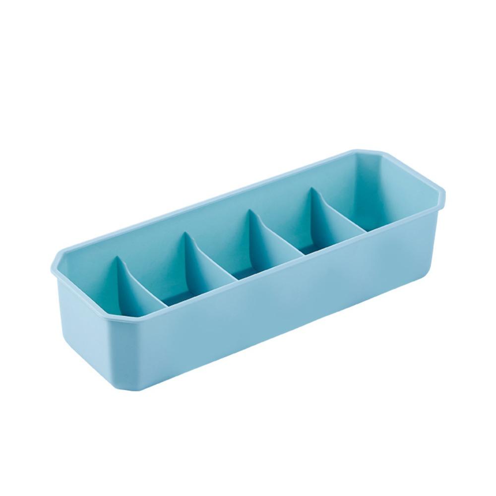 Removable Partitions Cosmetic Storage Basket Plastic Dressing Box New Tableware Storage