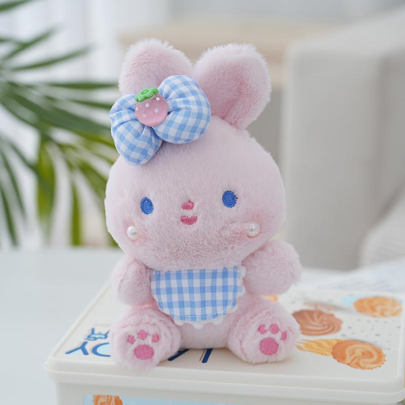Adorable Bunny Plush Toy Soft Cotton Filled Keychain With Cute Rabbit Design