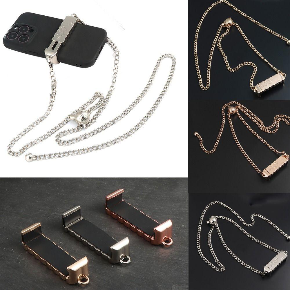 Hanging Chain Crossbody Chain Stand Anti-loss Back Clip Holder Crossbody Lanyard Phone Bag