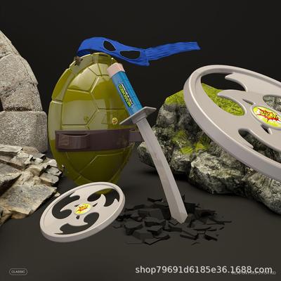 Набор панциря и оружия Черепашек-ниндзя в стиле фильма с маской для глаз