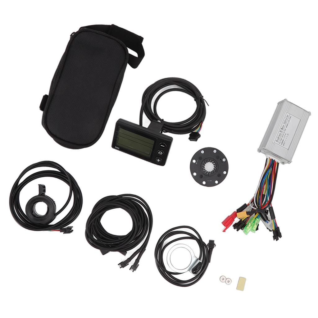 24V 36V 48V 17A 3 Mode Controller S866 Display Set with Power Assist Sensor 130x Thumb Throttle for 250W 350W Motor