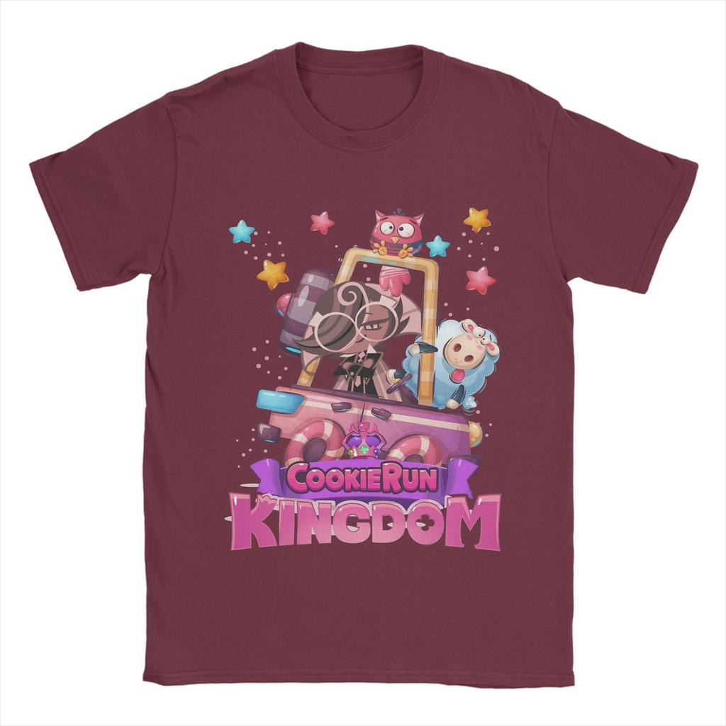 Cookie Run Kingdom Футболки Мужские Чистый Хлопок Забавная Футболка Круглый Вырез Футболки Короткий Рукав Одежда Новинка