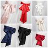 Ethnic Style Satin Ribbon  Belt Adjustable Wide Waistband Lace Up Waistband  Dress