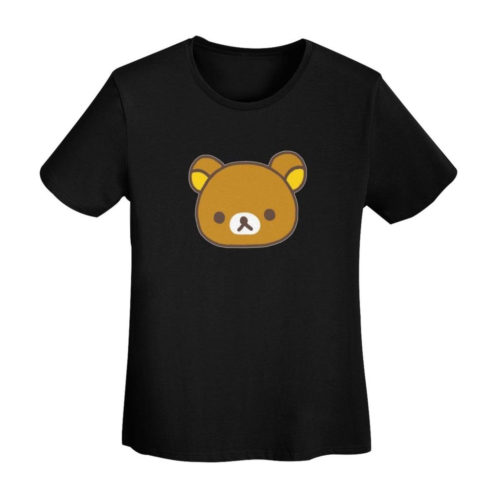 Rilakkuma Сакура Футболка Женская С Коротким Рукавом Круглый Вырез Одежда Хлопок Летние Футболки Уличная Мода