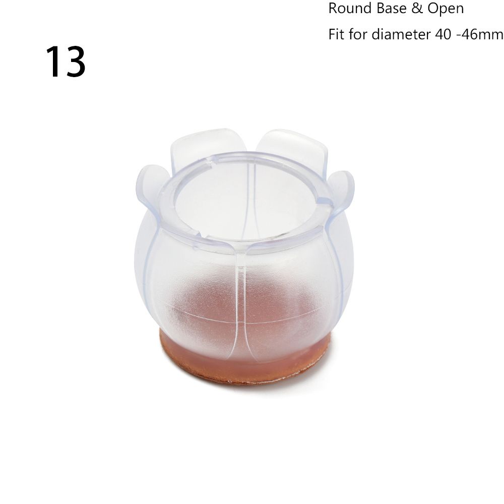 12 шт./лот Мебель Силиконовый Износостойкий Защитник пола Противоскользящая накладка Колпачки для ножек стула Накладки для стола