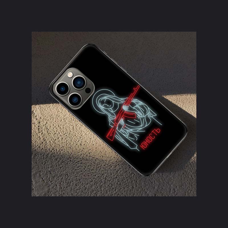 Прочный и надежный чехол для телефона AK47 для Apple iPhone 16E 16 Pro Max 15 Plus Мягкий 13 12 Mini Чехол 11 14 Pro Max Capa 8 7 SE Sh