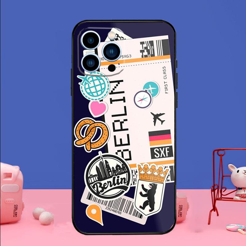 SYDNEY BOARDING PASS Traveltickets Phone Case For iPhone 17 Air 16 15 14 11 12 13 Pro Max 13 mini 15 16 Plus 16e Bumper Cover
