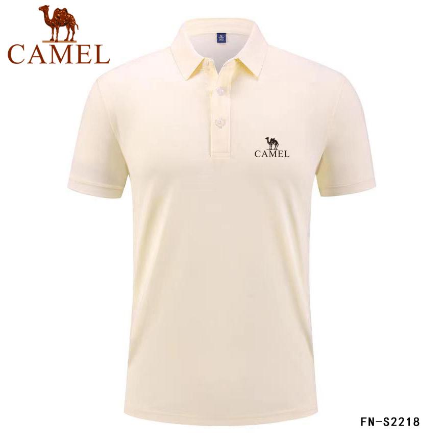 Camel Новая летняя рубашка-поло, высококачественная хлопковая мужская дышащая рубашка-поло с короткими рукавами, деловая повседневная рубашка-поло с вышивкой для мужчин