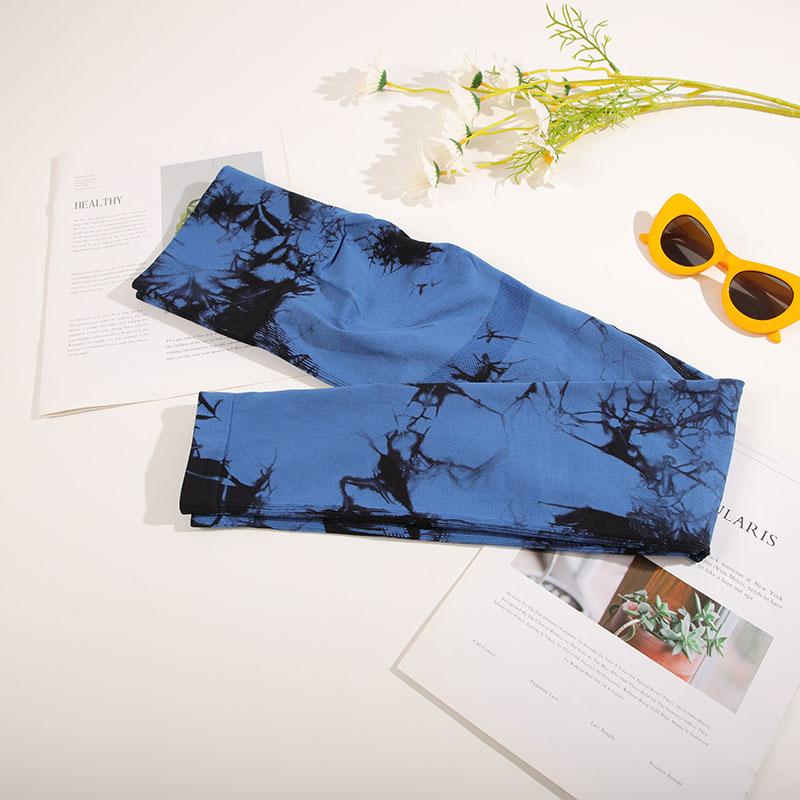 Бесшовные брюки для йоги с галстуком-краской, женские спортивные леггинсы с высокой талией, эластичные спортивные леггинсы для тренировок, узкая спортивная одежда для спортзала