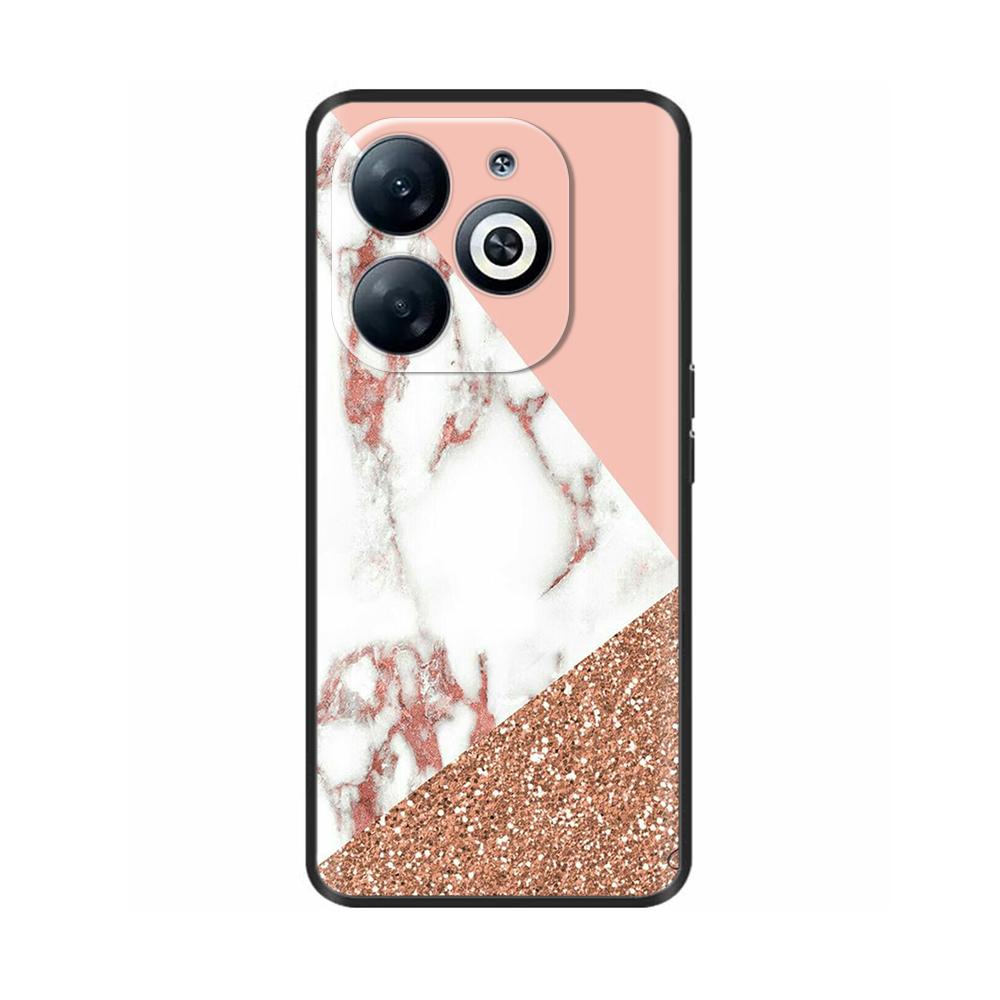 For Infinix Smart 8 Case Cover Funda Black Soft Silicone TPU Protective Phone Case For infinix Smart 8 Smart8 X6525 Bumper Coque