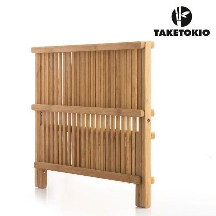Égouttoir Vaisselle - CELLUSTOP - Pliable en Bambou - Ergonomique - Design Naturel - Ustensile Indispensable