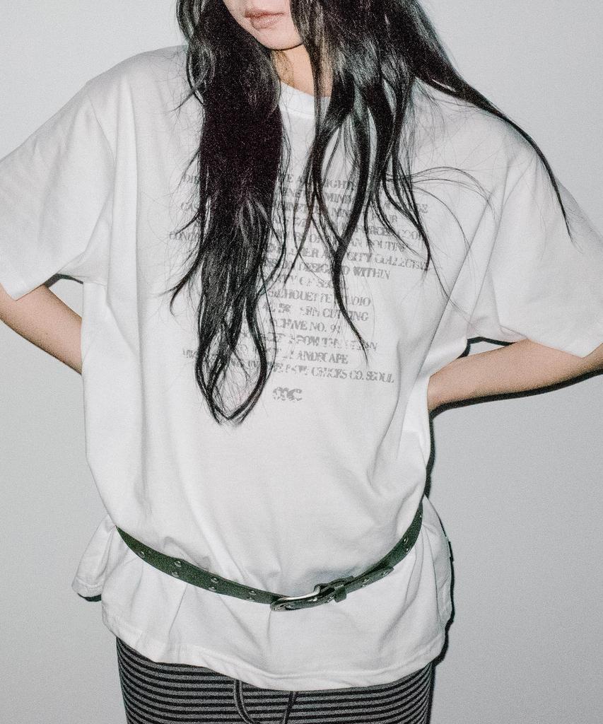 CHICKS Assemble Lettering Over Short Sleeve White