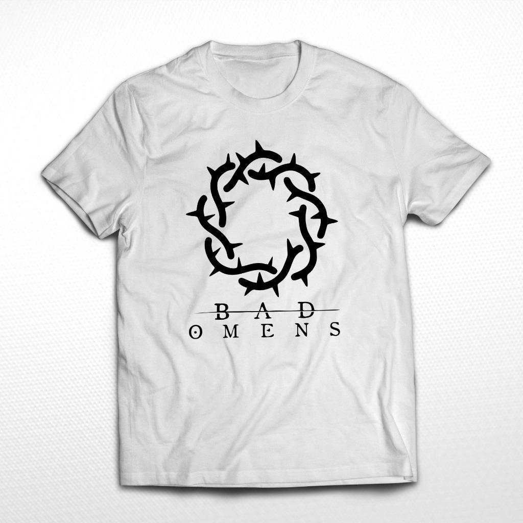2025 Футболки группы BAD OMENS Логотип Рок Металкор Музыка Унисекс Обычная футболка Летняя Новинка Мужские Женские Топы Короткий рукав