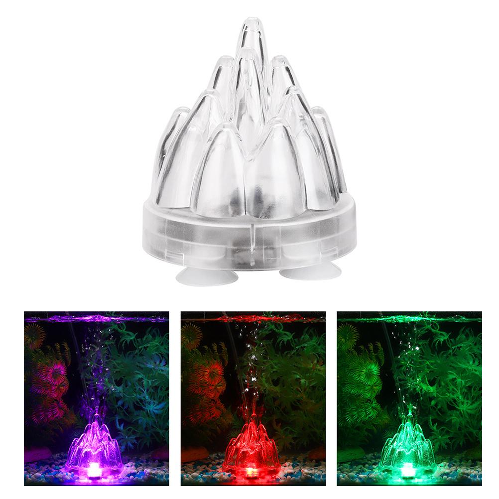 Aquarium Waterproof Light Fish Tank Underwater Fish Lamp Aquariums Volcano Air Pump Light
