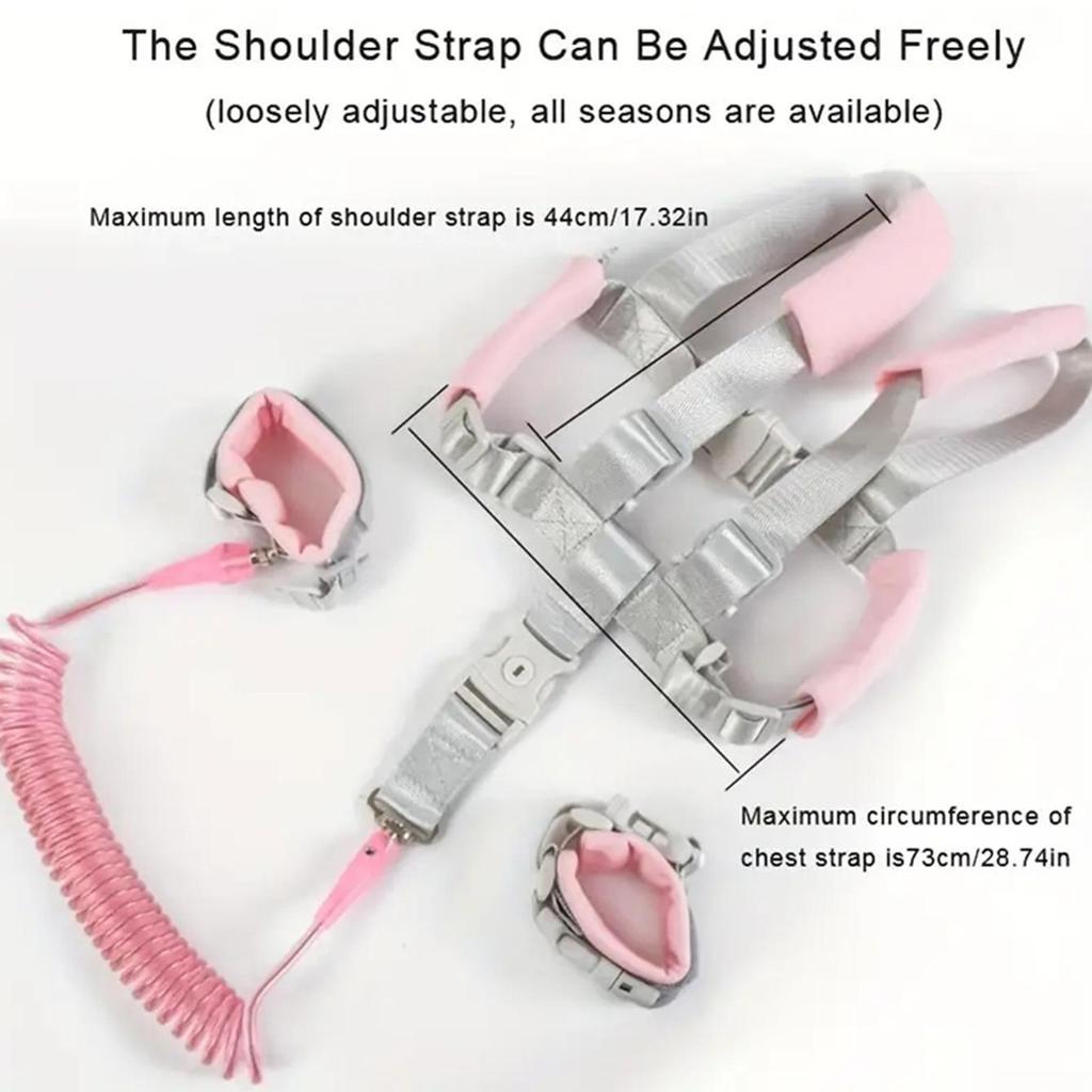 Infant & Toddler Anti-Lost Strap: Dual-Use Safety Harness & Traction Rope for Outdoor Use