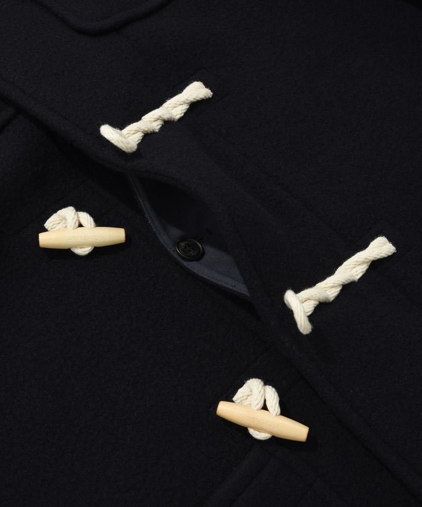 Covernat Wool Duffle Coat Navy