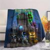 1PC Custom Name ASTRO BOT Patterned Flannel Blanket Suitable For All Seasons for Home Decor Warmth and Comfort Gifts Holiday Present -HE95