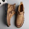 Мужские ботинки из натуральной кожи большого размера, удобные ботильоны для мужчин, повседневная обувь, осенне-зимняя мужская обувь