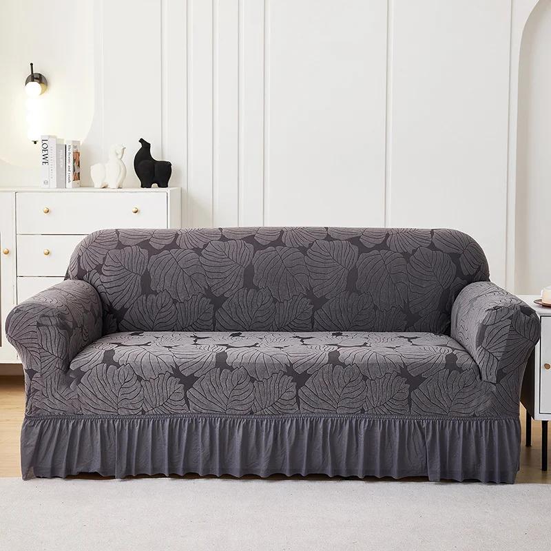 Чехол для дивана на 1/2/3/4 места, одинарный, двойной, тройной, четырехместный, эластичный, универсальный, пылезащитный чехол для дивана Yksivärinen sohvan kansi