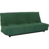 Clic clac 3 places LENA 20 - Tissu coton vert forêt - Couchage 125x190 cm - L193 x P92 x H93 cm