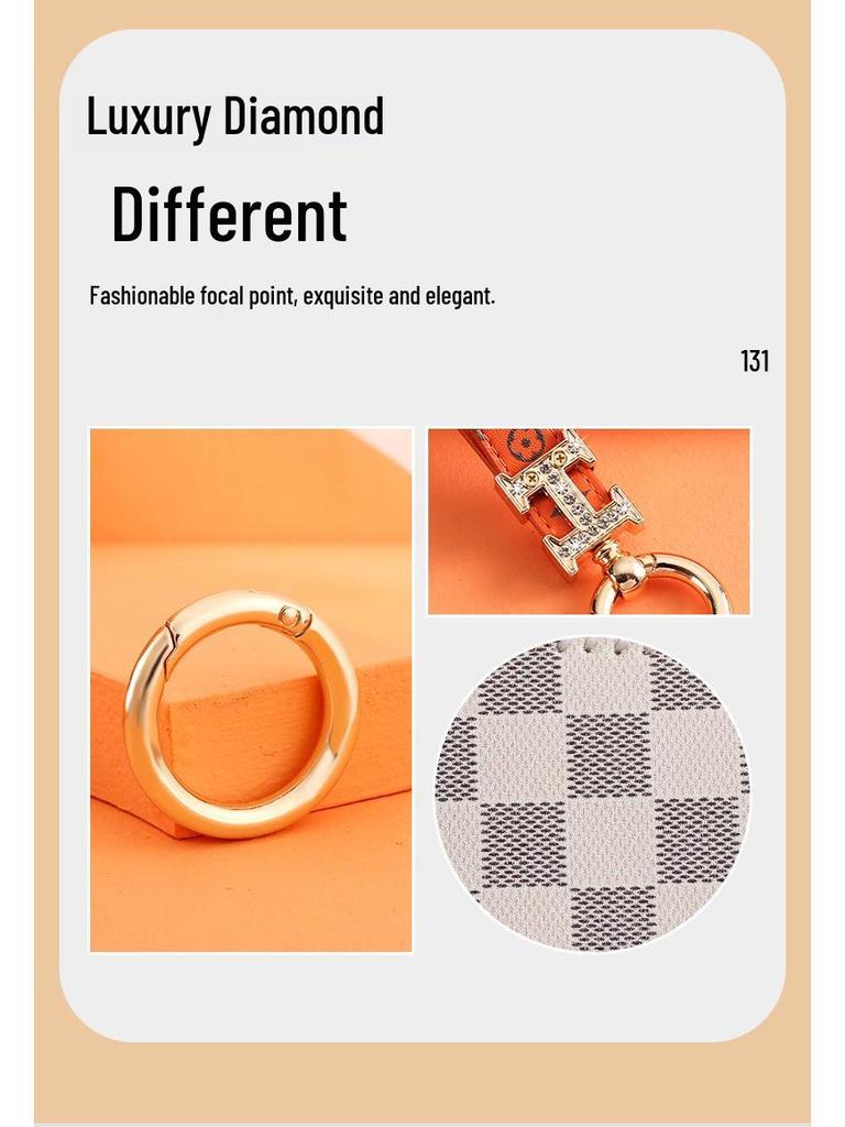 Women's High-End Cheetah CS10/CS9 Car Key Case - Classic Old Flower Design