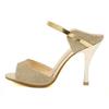 Stunning Summer Gold Silver High Heels Sandals For Women With Chic Open Toe