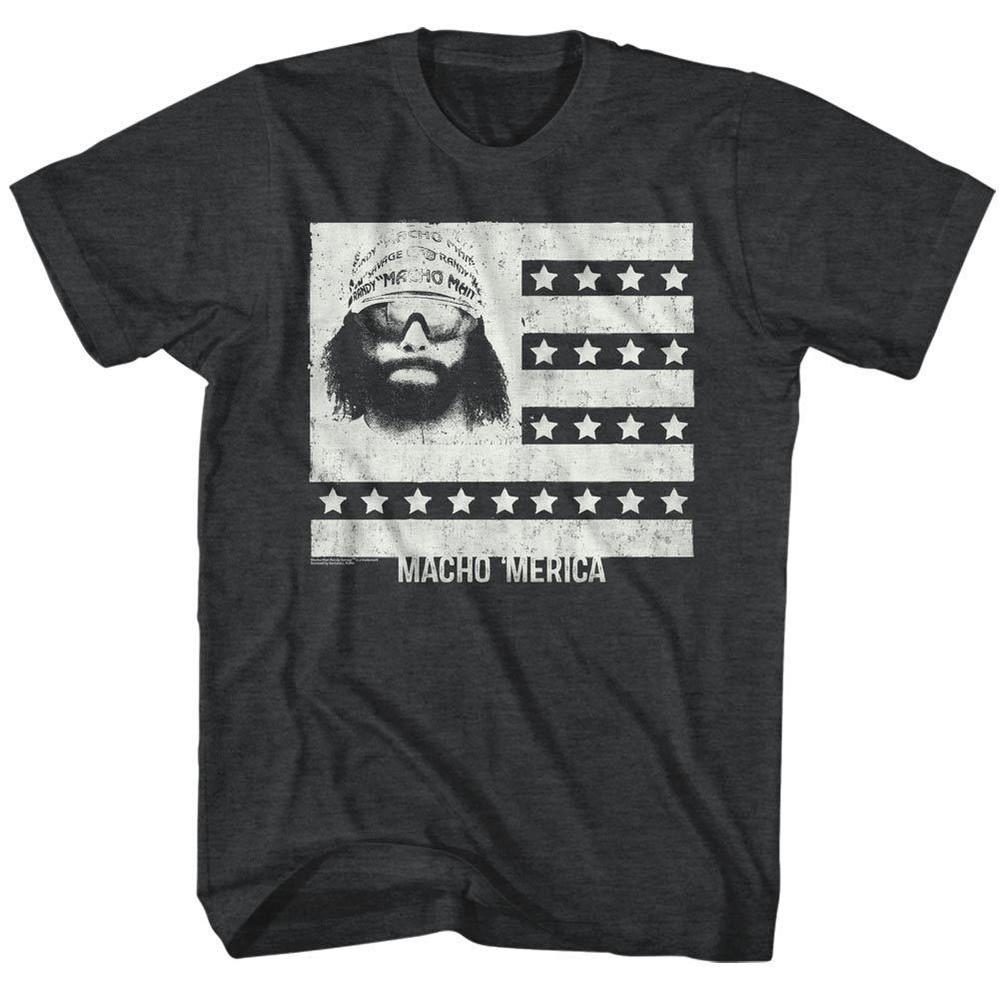 Футболка для рестлинга Macho Man Randy Savage 100% Официальная НОВАЯ Размеры SM5XL Унисекс