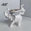 Elegant Resin Art for Home Decor Elephant Incense Burner, Backflow Holder, Waterfall Burner Meditation Censer Living Room Bedroom Christmas