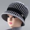 Шапка кроличий мех защита ушей теплая осенне-зимняя вязаная шапка ветрозащитная бархатная женская холодостойкая шерстяная шапка