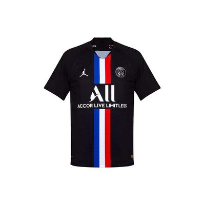 Мужские футболки Air Paris Saint-Germain для четвертого выездного игрока, черные BV9195-011