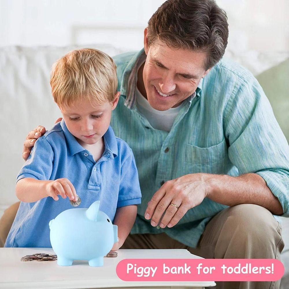 Pig Shape Money Box with Saving Money Goals Counter Money Saving Box  for Helps The Habit of Saving