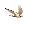 Flying Swallow Wind Chime Wooden Hanging Ornament, DIY Collectible Artwork Home Decor Creative for