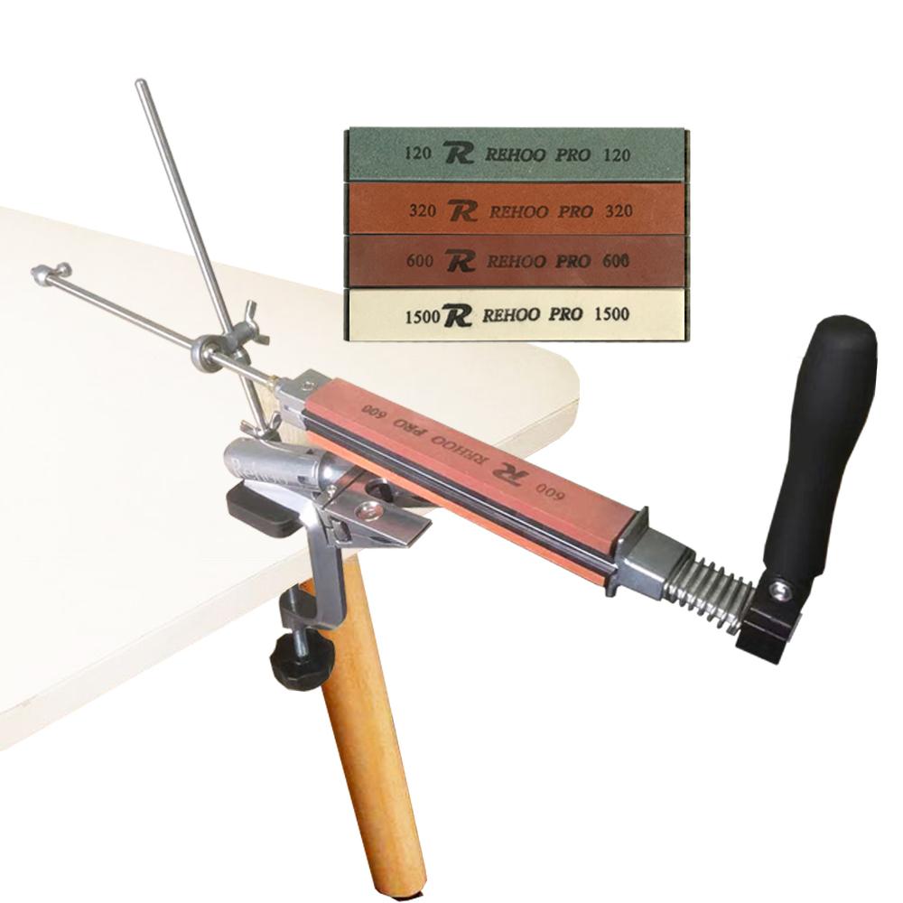 Профессиональная точилка для ножей с фиксированным углом Rehoo Pro RH006, система заточки, кухонные гаджеты для ножей