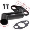 JRL 32Mm-40Mm Black Offset Intake Manifold And Gasket For 49Cc 66Cc 80Cc Motorized Bike Motorised Bicycle (Black)
