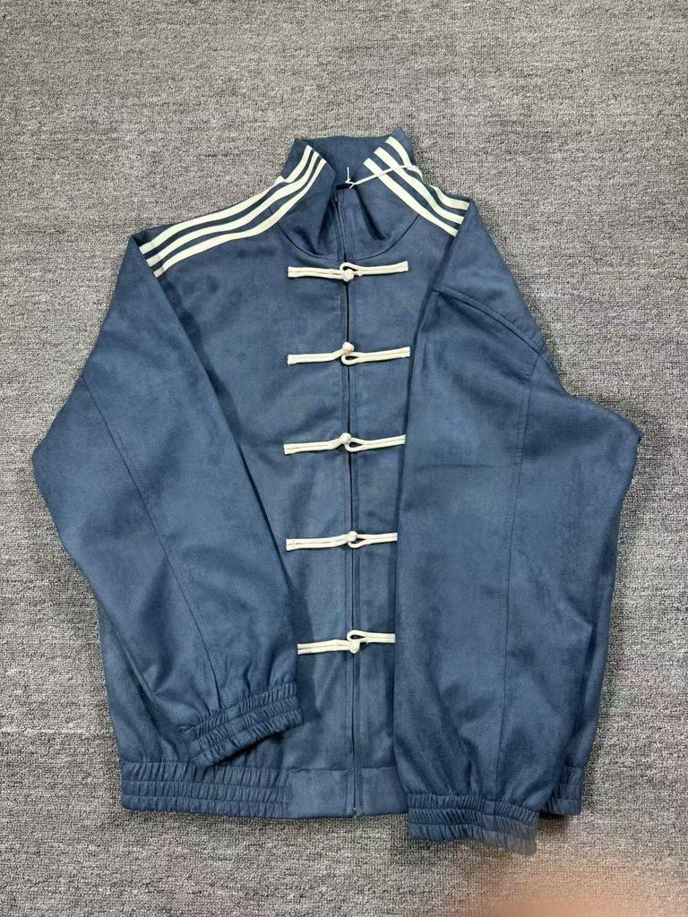 Мужская китайская куртка Тан с воротником-стойкой и пуговицами-лягушками - Дизайн для Нового года и Праздника Весны