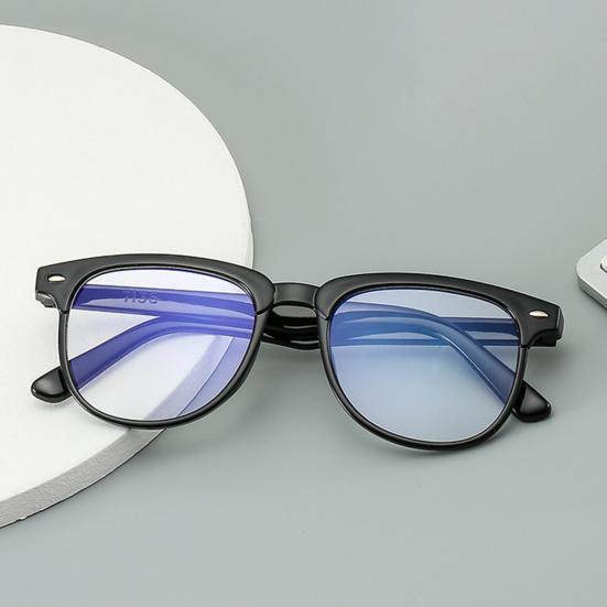 Clear Lens Glasses Square Anti-radiation Portable Simple Style High Clarity Eye Protection Eyewear Retro Frame Computer Anti-blueray Glasses