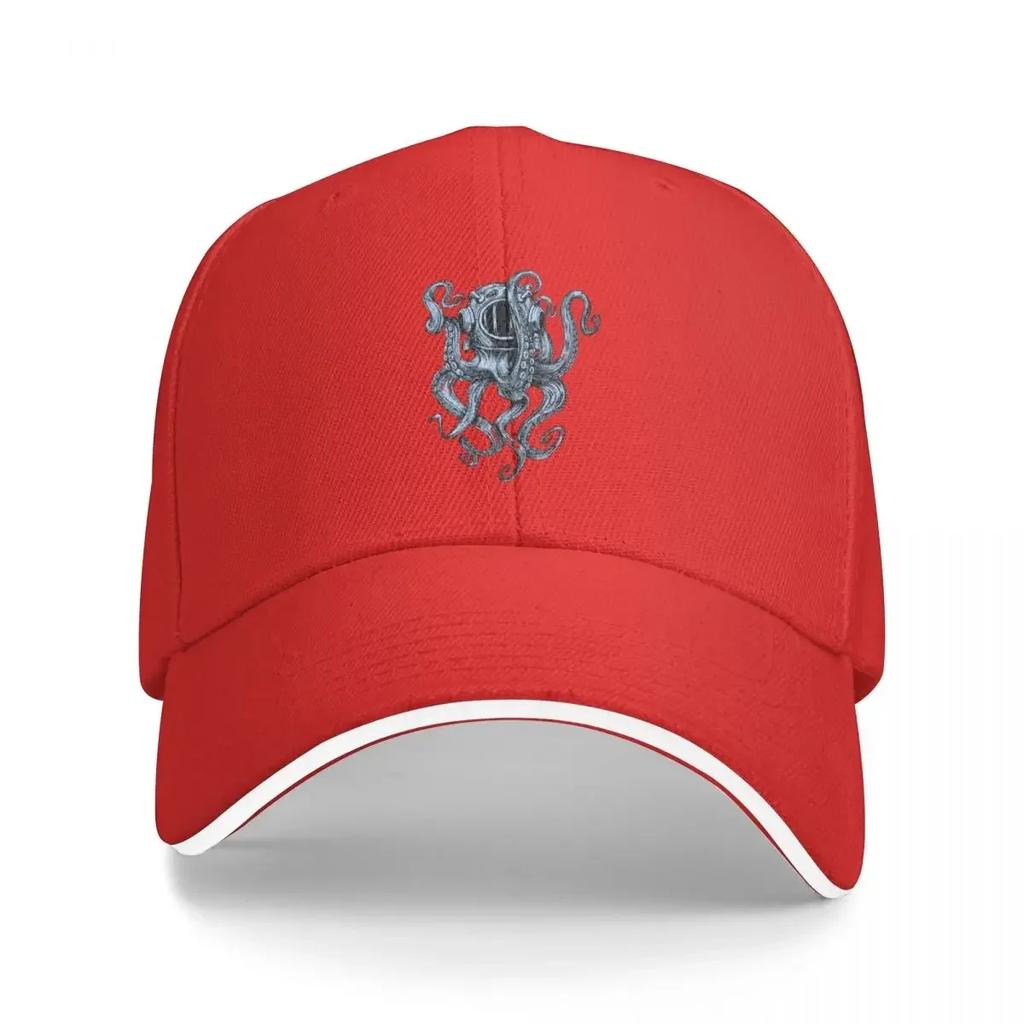 New Octopus Scuba Diver Helmet Cap Fashion Casual Baseball Caps Adjustable Hat Hip Hop Summer Unisex Baseball Hats