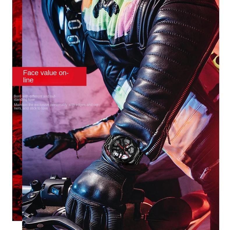 Импортные часы SVJ с модифицированной ступицей колеса, мужские автомобильные часы, трехмерные полые часы