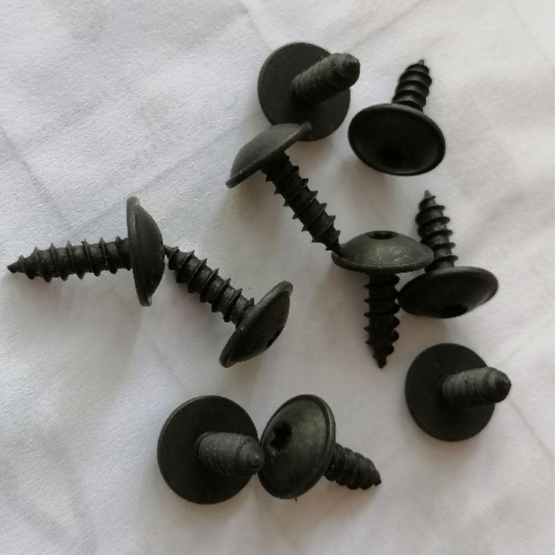 10 шт. винты для крышки крыла автомобиля саморезы металлические крепежи для Golf для Passat N90974701