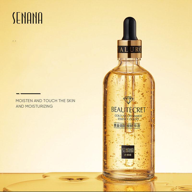 24-каратное золото, ниацинамидная эссенция, увлажняющая, питательная, освежающая, контроль жирности, уход за лицом