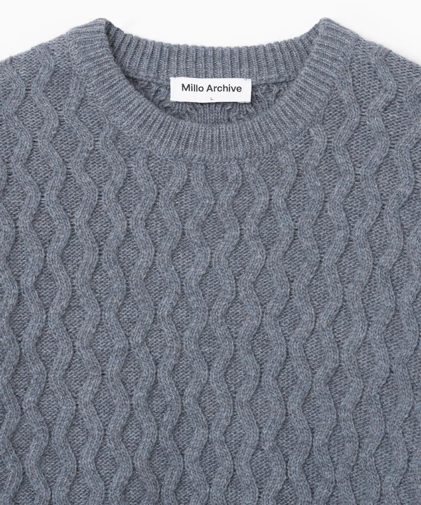 MILLO ARCHIVE Draft Rhombus Knit [Vintage Blue]