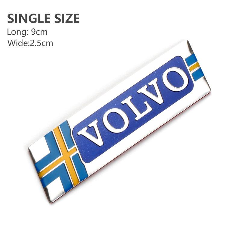 Car Side Logo Sticker Decoration Accessories For AWD Volvo V40 V50 S60 S60L S80L XC60 S40 XC40 XC90 V60 S80 S90 V90 T5 T6 T8