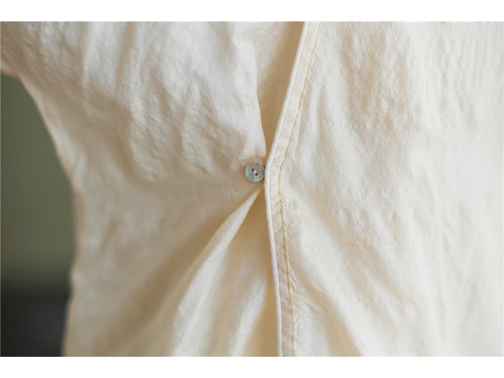 Топ-реглан из тусса-шелка в китайском стиле Весна/Лето 2022 - Ретро Лимитированная серия